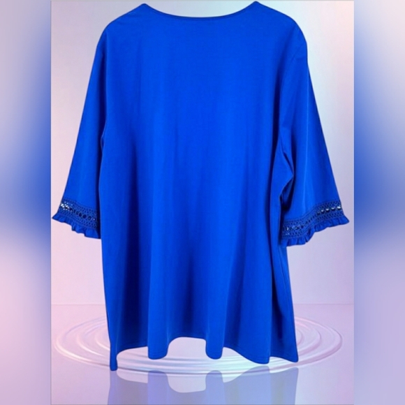 New Boho Chic 2X Embroidered Artisy Gypsy Festival Tunic Top - Picture 6 of 9